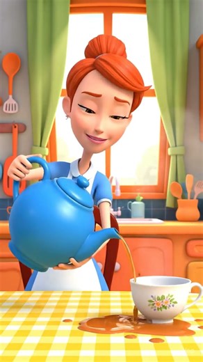 Magic Tea Cup Prank! ☕😂 Funniest Short Ever #bestshorts#cartoon #magic #babyshorts