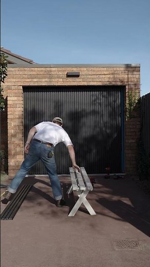 Ekodeck Castellated Batten Panel DIY Garage Door Project