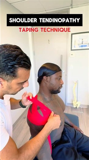 SHOULDER TENDINOPATHY: TAPING TECHNIQUE 🩹💪😁
