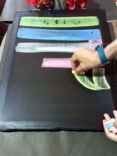 Chalk calligraphy on TikTok