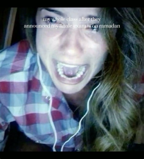 my class when the teacher announced that our finale exams are on ramadan #500subscribers