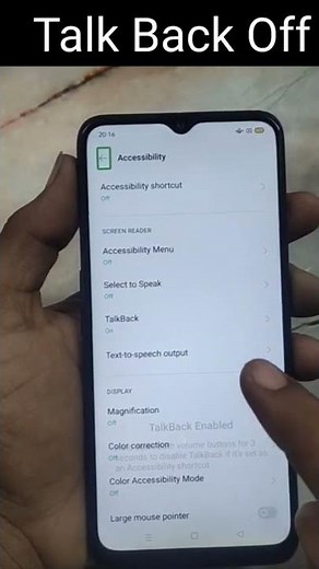 How To Remove TalkBack OPPO A5 2020 || OPPO A5 2020 Talk Back Off Kaise Kare ⚡⚡#shorts #talkback