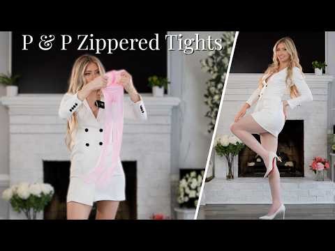 Pink Zippered Tights! How To Wear A Zipper Near Your 🙊 | Pearl & Poseidon Ceres Tight Review