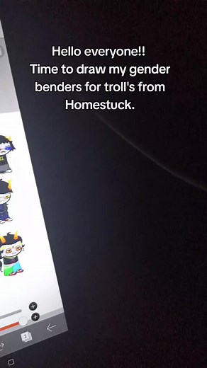 Drawing Homestuck Troll's Gender Benders | Aradi-boy & Lowebloods