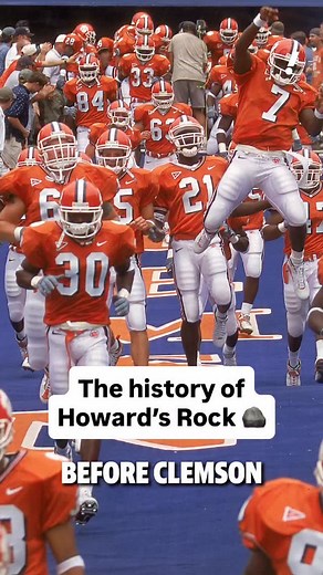 Clemson football players start every home game by touching this rock 🏈 | Yahoo Sports