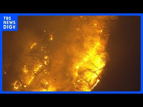 【速報】妙義山で山火事 8万平方メートルが焼ける 人に被害なし あすの朝から消防作業再開 群馬県消防｜TBS NEWS DIG