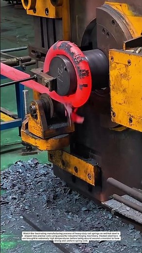 Inside a Massive Coil Spring Factory | Red-Hot Steel Forging Process Explained
