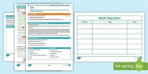 Year 2 Maths Same-Day Intervention Plan: Collecting and Recording Data