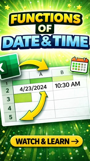 Smart Way to Find Current Date and time in Excel.