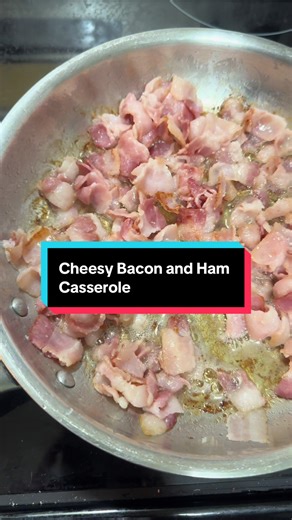 Every Christmas I make this Cheesy Bacon and Ham breakfast casserole to serve Christmas morning. I found it in the November 2001 issue of Southern Living. To save time I chopped the bacon prior to cooking and I always use Dixie Lily Grits that are made in Saarland, Alabama. Recipe: Cheesy Bacon-and-Ham Casserole Ingredients: \t•\t1/2 lb bacon \t•\t1/2 lb chopped cooked ham \t•\t3/4 cup quick-cooking grits \t•\t1 (16-oz.) loaf prepared pasteurized cheese product, cubed \t•\t1/4 cup butter (or mar