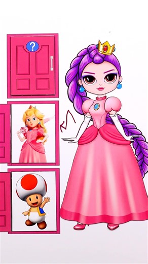 K-Pop Rumi Super Mario and Princess Peach Dress up #kpopdemonhunters #supermario