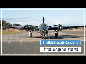 Canberra Bomber First Engine Start