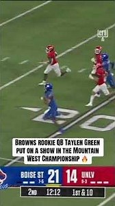 Taylen Green Was Electric For Boise State Against UNLV In The 2023 Mountain West Championship ⚡️
