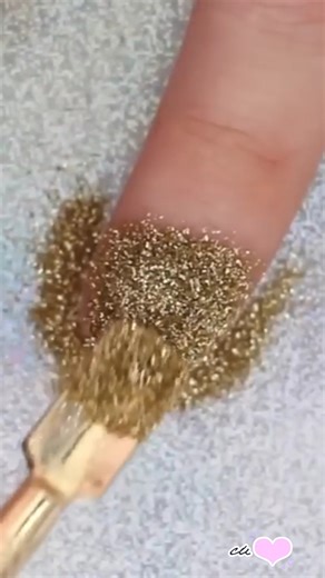 57K views · 162 reactions | Gold Glitter Nail Art ✨ #nailart | cutepolish | Facebook