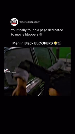 MOVIE BLOOPS DAILY on Instagram: "Men in Black bloopers show the hilarious side behind the iconic sci-fi comedy, where serious agents constantly break character. Missed lines, unexpected laughter, and improvised jokes reveal how Will Smith and Tommy Lee Jones kept the set light, turning intense alien scenes into unforgettable moments of pure comedy gold classic. These behind-the-scenes clips prove that even blockbuster franchises rely on fun and chemistry. The bloopers highlight cast bonding, di