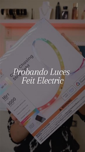 Brenda Liz Diaz|content creator on Instagram: "✨ #ad Probando la Smart Indoor Strip Light de @feitelectriclighting 💙y amo cómo cambia de color, brillo y ambiente solo con la app. Una forma fácil de darle vida a cualquier espacio 🌈💡 -link en mi perfil https://spn.so/tojupf1x #FeitElectric #InnovationForEveryday #FeitElectricFavorites"