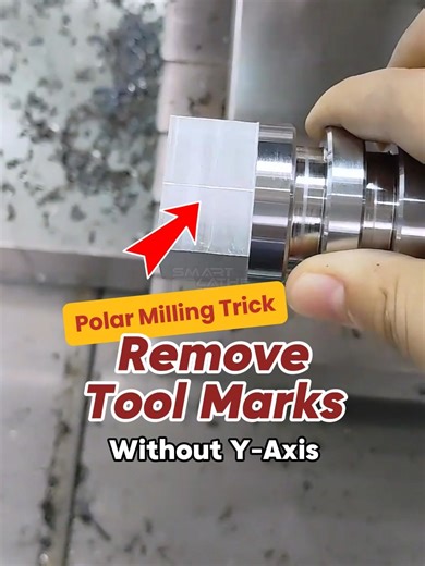 Achieving Smooth Finishes in Polar Coordinate Milling