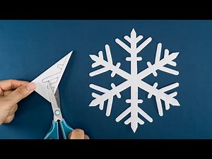 Easy Paper Snowflakes - Paper Snowflake Tutorial - Christmas Ornaments - Winter Crafts