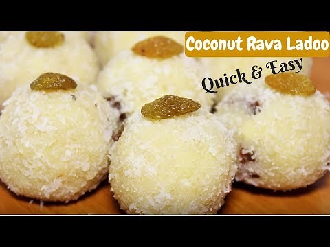 Coconut Rava Ladoo | Diwali Special Recipes | How To Make Rawa Ladoo | Sooji Laddu | Kanak's Kitchen