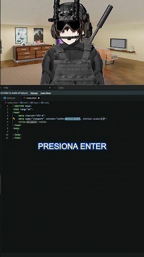 TRUCAZO HTML PARA NOOBS EN VSCODE! #html5 #vscode #vtuberenespañol #desarrolloweb #htmlparanoobs