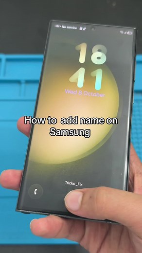 How to Add Your Name on Samsung Lock Screen
