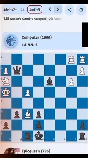 Beating a 1000 Rated Chess Bot ♟️🔥 #Chess #ChessBot #1000Rated