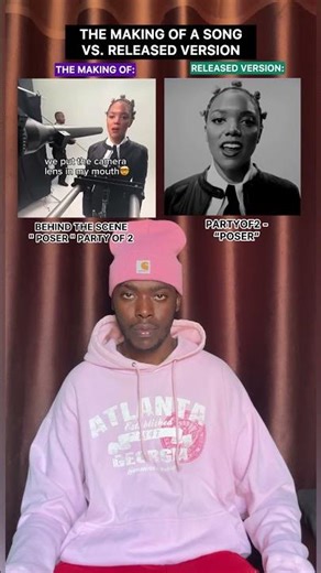 Camera Lens in Mouth Magic: PARTYOF2 ‘Poser’ BTS vs. Final Video”) #shorts