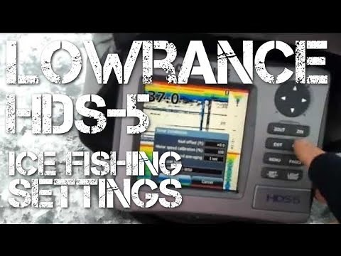 Lowrance HDS5 Ice Fishing Sonar Setup Tips