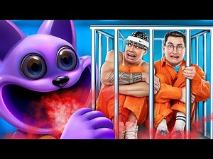 Sportif et Intello vs Catnap en Prison ! Astuces de Vie Drôles Pour La Vie En Prison !