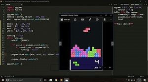 Tetris with python by python tutorials - Dailymotion