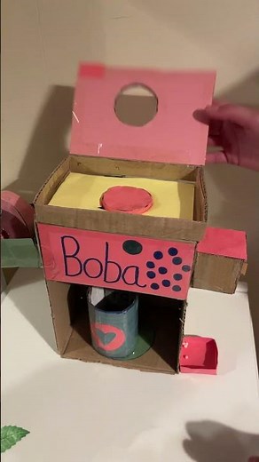 New Cardboard Boba Tea Machine!!! 😍