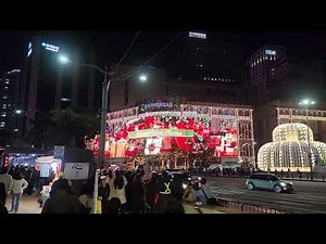 2022 明洞 新世界百貨店本店 クリスマスイルミネーション