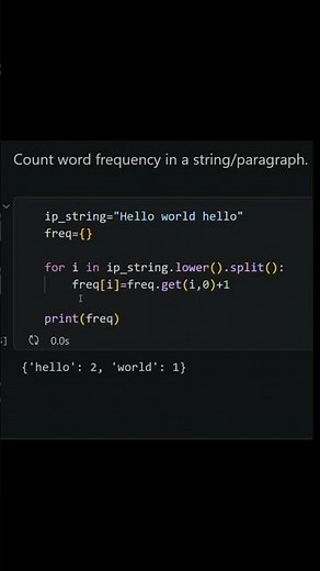 Find Word Frequency in Python — 60 Seconds⚡