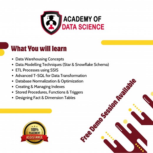 🌐 Master Data Modeling. Transform Data. Elevate Your Career.🚀 Certification Program in Data Modeling & Preprocessing with MS SQL In today’s data-driven world, organizations need professionals who can design reliable databases, optimize data pipelines, and prepare high-quality data for analytics and cloud environments. This program by the Academy of Data Science (ADS) is crafted to help you become that expert. ⭐ Why This Program Matters Data is the backbone of every modern business. With compan