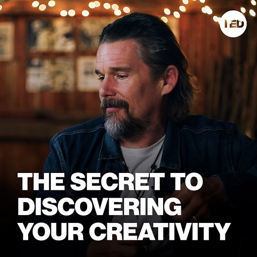 "Art's not a luxury, it's actually sustenance. We need it." Watch Ethan Hawke's full talk here: http://t.ted.com/708vpur | TED