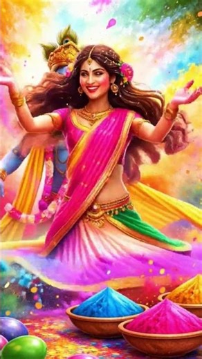 #holi #holispecial Radha Rani Viral 🩰🪩