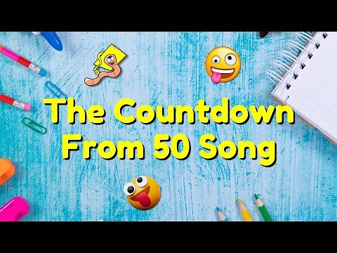 The Countdown From 50 Song | Countdown from 50 to 1 | Counting Down from 50 | Silly School Songs