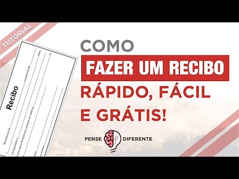 Como fazer um RECIBO - Tutorial passo a passo rápido e fácil! Método online simples e grátis