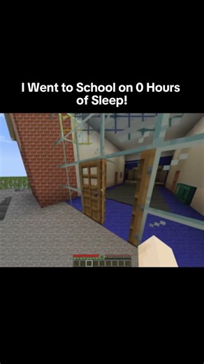 I Went to School on 0 Hours of Sleep! 💀 #Minecraft