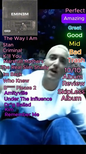 The Marshall Mathers LP Album Review #shorts #rap #eminem #music