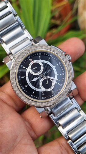 The Stone Age Antiques (Ajesh Jose) on Instagram: "Pre-owned Titan Men's Analog Watch! 44mm stainless steel case, gorgeous dial All original, great shape. 2750/- dm for buying"