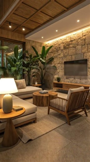 FROM RAW CONCRETE to Tropical Dream Home! 🌴 #interiordesign