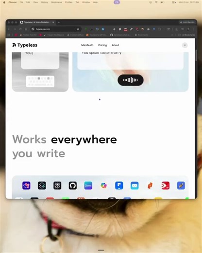 The best writers I know don't type anymore. They use this instead.It's called Typeless @typelessdotcom and it turns raw spoken thoughts into clean, formatted, filler-free text in every app you already use. No switching windows. No copy-paste. Just speak and watch polished text appear.→ Strips every "um," "uh," and "you know" before you ever see it→ Detects mid-sentence corrections and keeps only what you meant to say→ Auto-formats lists, steps, and action items as you speak→ Switches tone automa