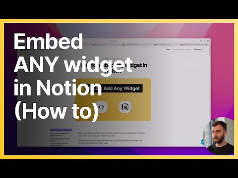 How to embed any widget in Notion