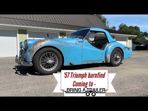 1957 Triumph TR3 , 33,527 miles. Cold start / drive by for Bring a Trailer video 1