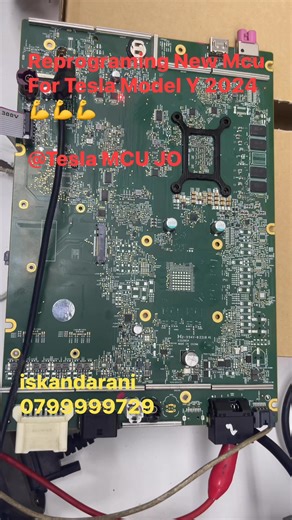 Reprograming New Mcu For Tesla Model Y 2024💪💪💪 | Tesla MCU jo