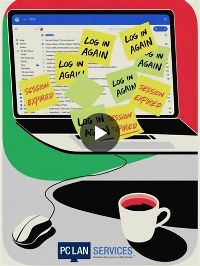 If your email keeps logging you out, it’s not cursed. It’s just doing what confused systems do when no one’s minding the store. Nine times out of ten, it’s one of these: 1️⃣ You changed your… | PC LAN Services