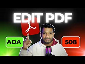 How to Edit Text in PDF | Edit Any PDF Easily | Make Any PDF Editable in Seconds| ADA | 508