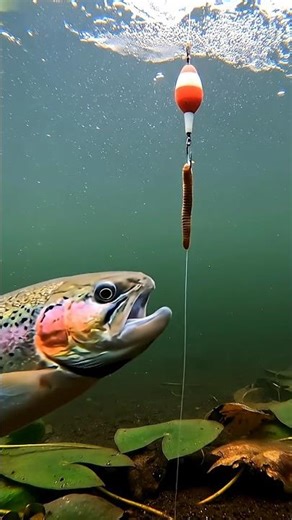 How to Adjust Fishing Float Properly | Wild Outdoor Fishing Big Catch 🐟 #fishing #fishfeeding #short