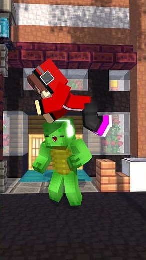 JJ vs Mikey Challenge - Maizen - Minecraft Animation #shorts